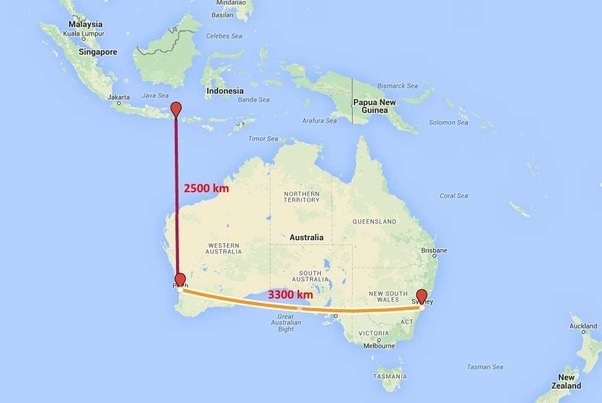 perth distance to singapore