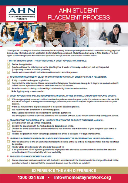 AHN Student Placement Process