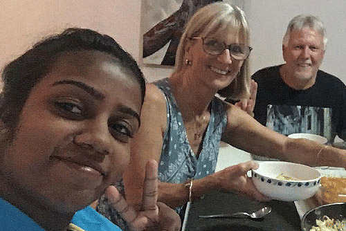 Dinner Time In AHN Homestay